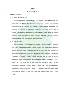 BAB II KAJIANPUSTAKA 2.1 Penelitian Terdahulu 2.1.1 Ronny