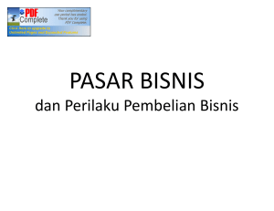 dan Perilaku Pembelian Bisnis