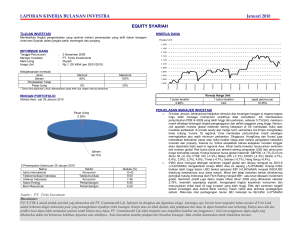 LAPORAN KINERJA BULANAN INVESTRA Januari 2010 EQUITY