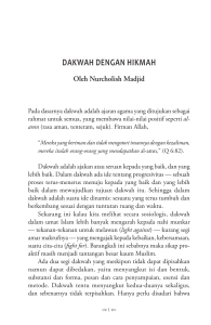 DAkWAH DENGAN HIkMAH