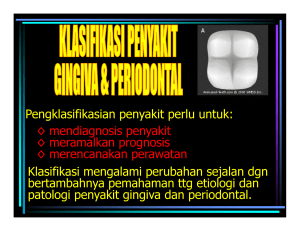 Pengklasifikasian penyakit perlu untuk: mendiagnosis