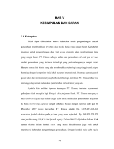 BAB V KESIMPULAN DAN SARAN