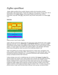 ZigBee spesifikasi