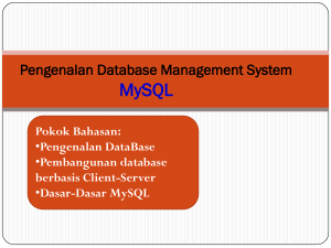 DBMS MySQL - UIGM | Login Student