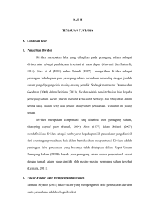 BAB II TINJAUAN PUSTAKA A. Landasan Teori 1