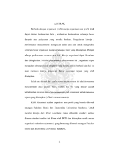 ABSTRAK Berbeda dengan organisasi profit