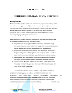 modul 10 perekonomian dua sektor