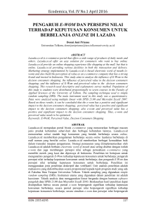 pengaruh e-wom dan persepsi nilai terhadap - E