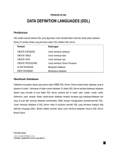 PENGENALAN SQL bagian 1