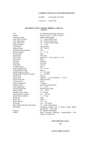 LAMPIRAN KEPUTUSAN MENTERI PERTANIAN