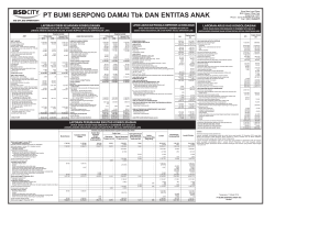 PT BUMI SERPONG DAMAI Tbk DAN ENTITAS