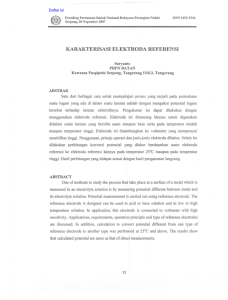 karakterisasi elektroda referensi - Digilib