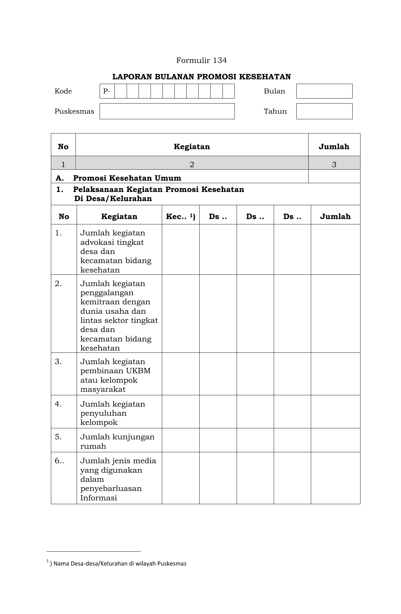 Contoh Laporan Bulanan Sekolah Paud Nusagates