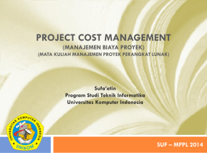 project cost management