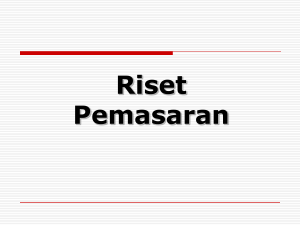 riset potensi pasar - Teknik Industri UMS