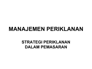 strategi periklanan dalam pemasaran. ok