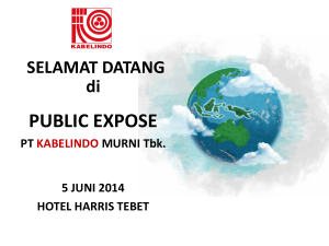 public expose - PT Kabelindo Murni Tbk