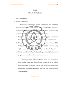 BAB II TINJAUAN PUSTAKA A. Teori Kemakmuran 1. Konsep