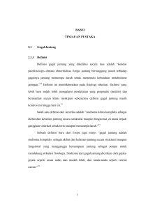 7 BAB II TINJAUAN PUSTAKA 2.1 Gagal Jantung 2.1