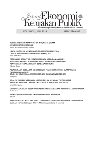 VOL. 5 NO. 1, JUNI 2014 ISSN: 2086-6313