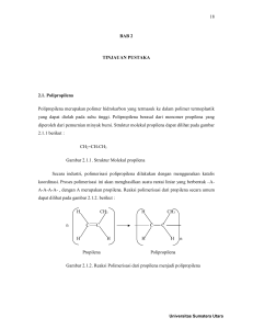 18 BAB 2 TINJAUAN PUSTAKA 2.1. Polipropilena - USU-IR