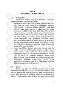 bab v kesimpulan dan saran - Repository