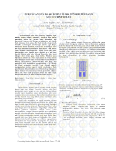 perancangan drag forse flow sensor berbasis