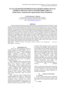 MENGGUNAKAN FRAMEWORK COBIT 4.1