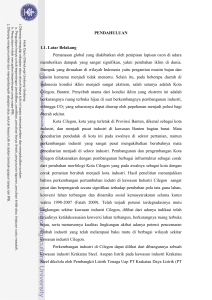 PENDAHULUAN 1.1. Latar Belakang Pemanasan