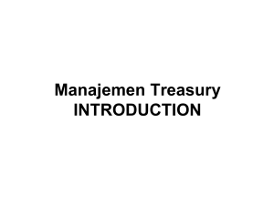 Manajemen Treasury INTRODUCTION