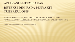 aplikasi sistem pakar deteksi dini pada penyakit tuberkulosis