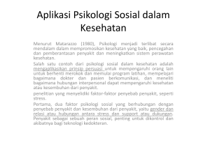 8_Aplikasi Psikologi Sosial dalam Kesehatanx