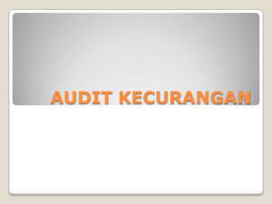 AUDIT KECURANGAN