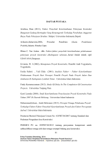 81 DAFTAR PUSTAKA Ariefasa, Rian (2011), Faktor Penyebab