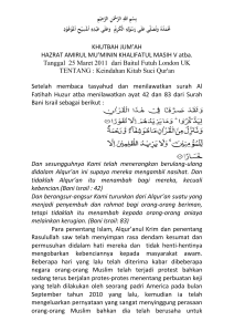 Para penentang Islam, Alqur`anul Krim dan