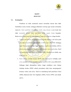 BAB IV PENUTUP 5.1. Kesimpulan Penelitian ini tidak memenuhi