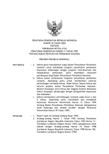 peraturan pemerintah republik indonesia nomor 18 tahun 2000