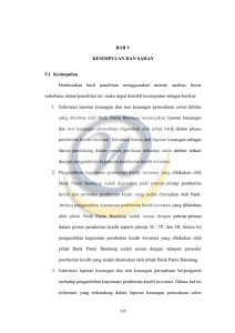 BAB V KESIMPULAN DAN SARAN 5.1 Kesimpulan Berdasarkan