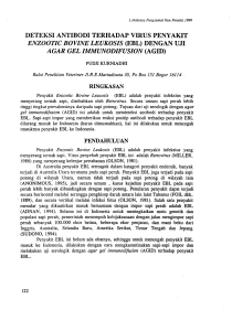 DETEKSI ANTIBODI TERHADAP VIRUS PENYAKIT ENZOOTIC