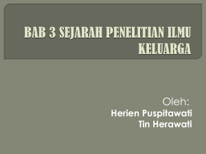 bab 3 sejarah penelitian ilmu keluarga