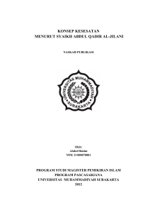 konsep kesesatan menurut syaikh abdul qadir al-jilani