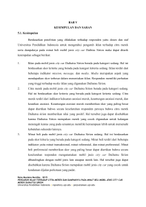 BAB V KESIMPULAN DAN SARAN 5.1