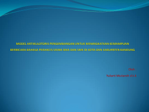 model artikulotoris pengembangan untuk