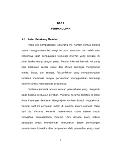 BAB I PENDAHULUAN 1.1 Latar Belakang Masalah Pada era