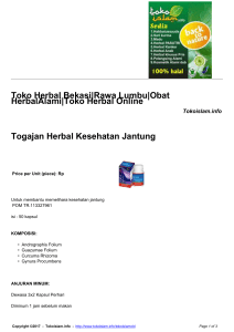 Toko Herbal Bekasi|Rawa Lumbu - toko herbal Online|Grosir herbal
