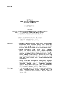 salinan keputusan menteri pendidikan nasional republik indonesia