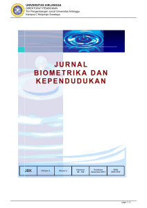 Aplikasi Life Table Untuk Mengukur Harapan Hidup