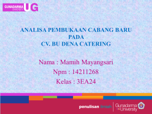 Nama : Mamih Mayangsari Npm : 14211268 Kelas : 3EA24