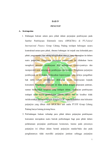 BAB IV PENUTUP A. Kesimpulan 1. Hubungan hukum antara para