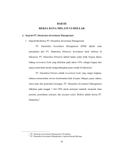 BAB III REKSA DANA MELATI US DOLLAR